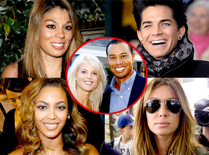 Jaimee Grubbs, Adam Lambert, Beyonce Knowles, Rachel Uchitel, Tiger Woods, Elin Woods Jaimee Grubbs, Adam Lambert, Beyonce Knowles, Rachel Uchitel, Tiger Woods, Elin Woods